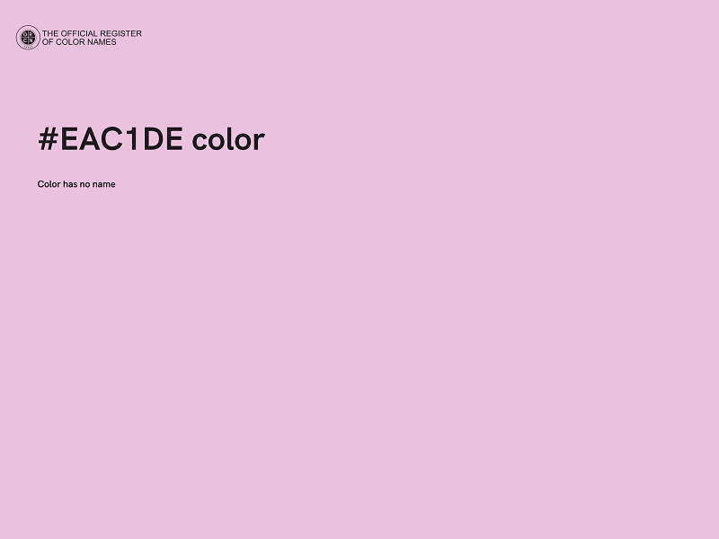 #EAC1DE color image