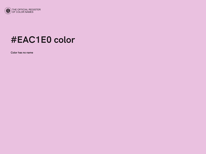 #EAC1E0 color image