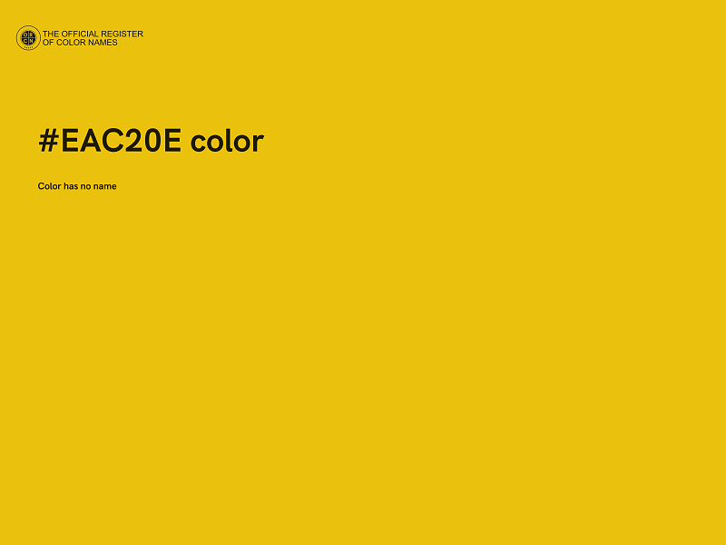 #EAC20E color image