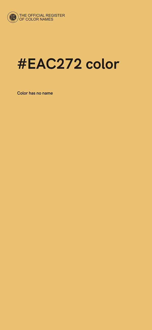 #EAC272 color image