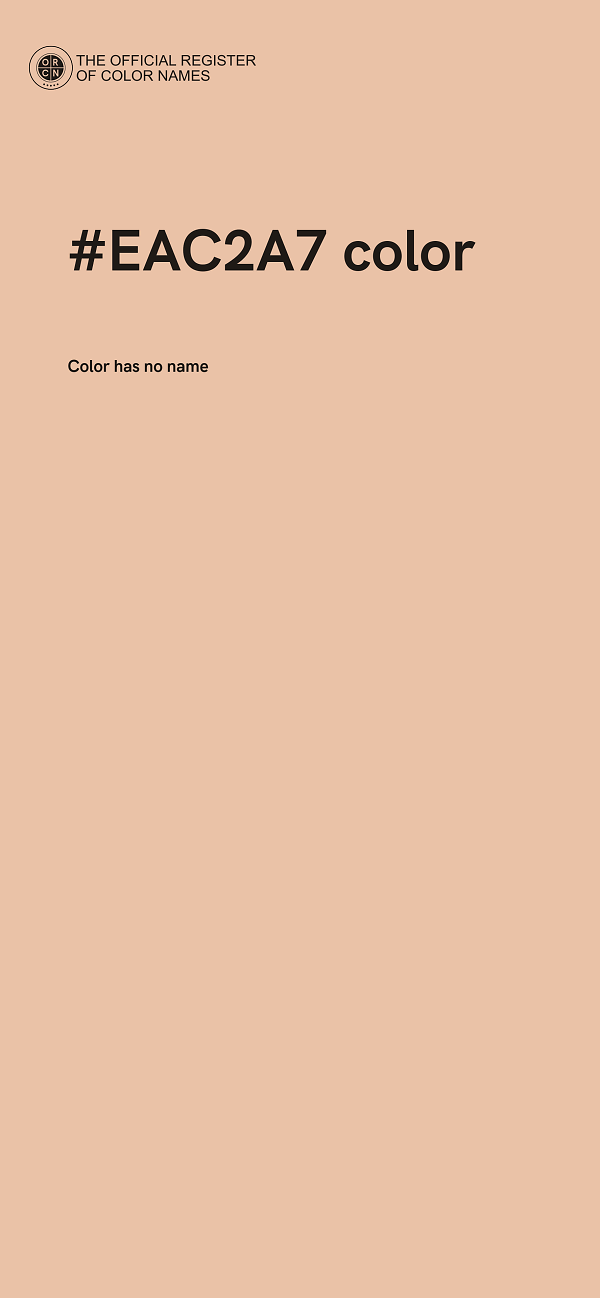 #EAC2A7 color image