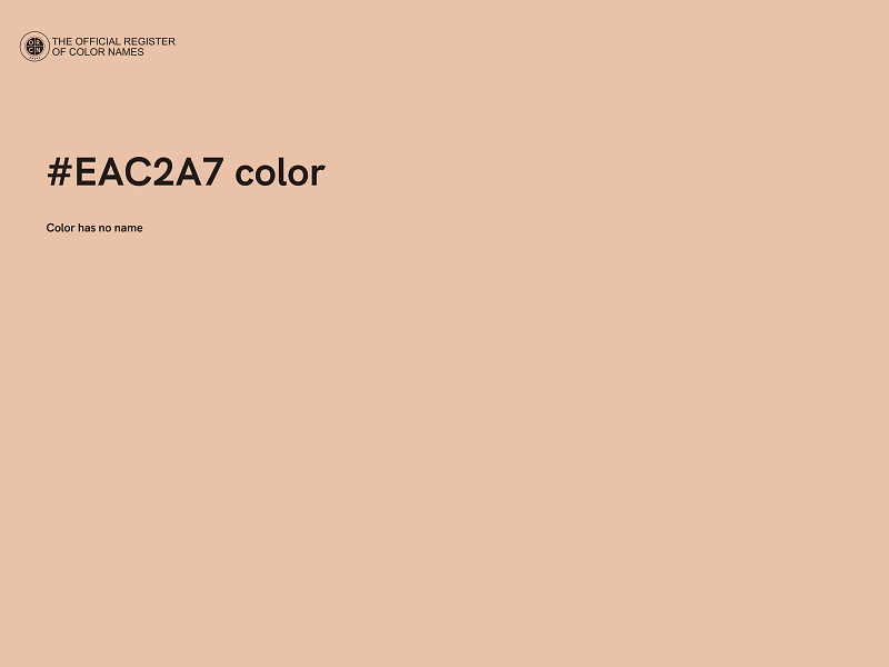 #EAC2A7 color image