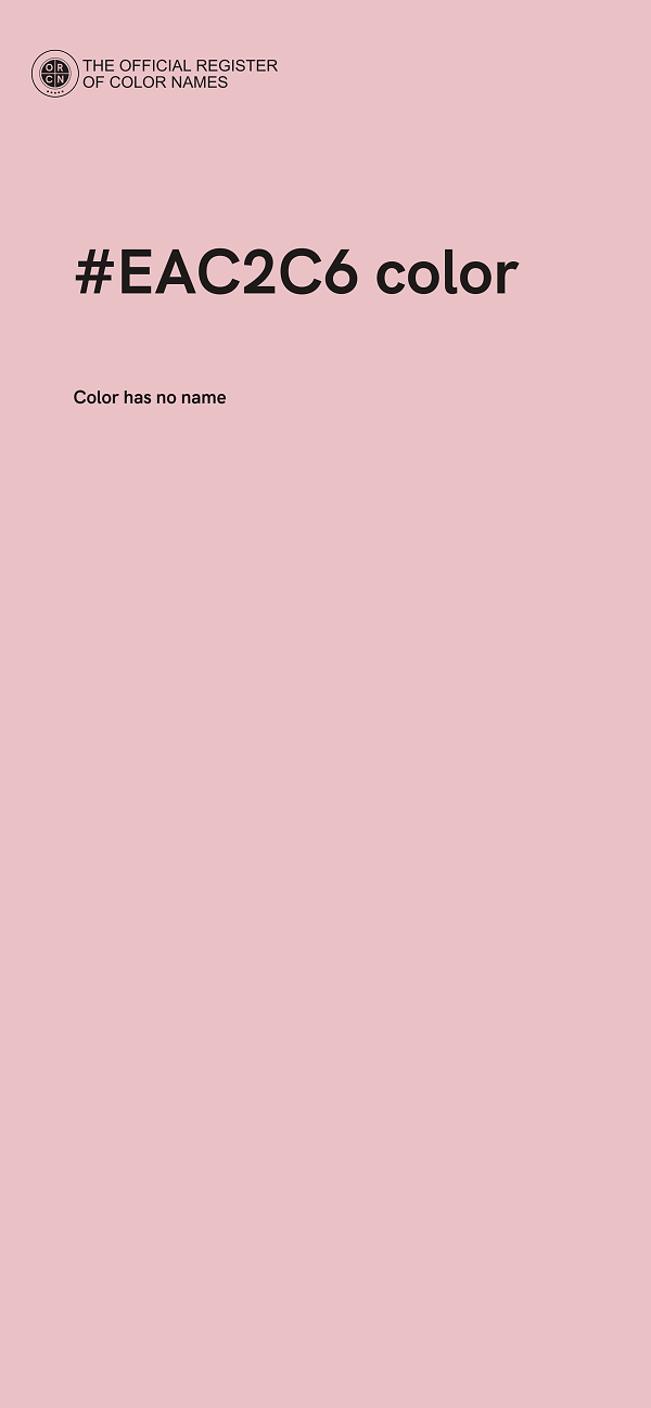 #EAC2C6 color image