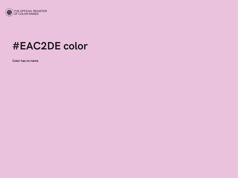 #EAC2DE color image