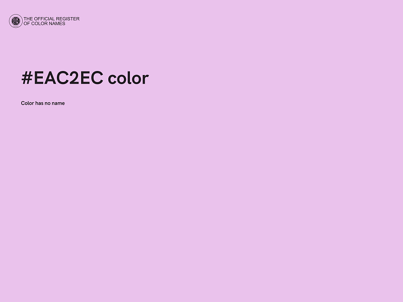 #EAC2EC color image