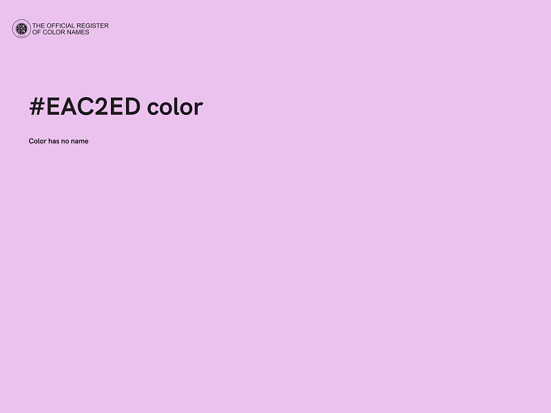 #EAC2ED color image