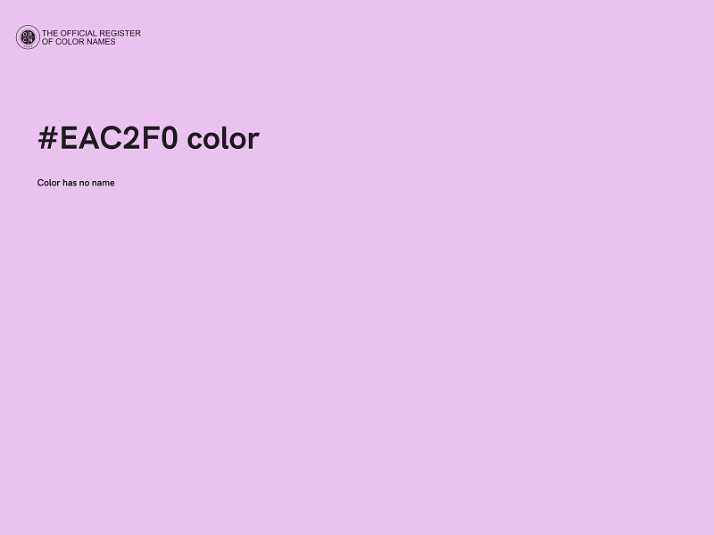 #EAC2F0 color image