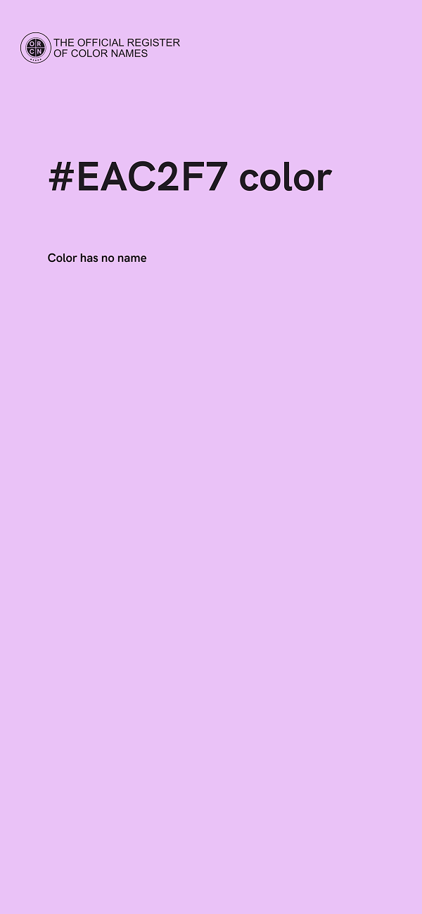 #EAC2F7 color image