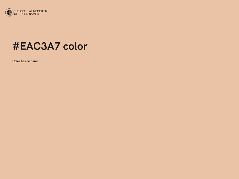 #EAC3A7 color image