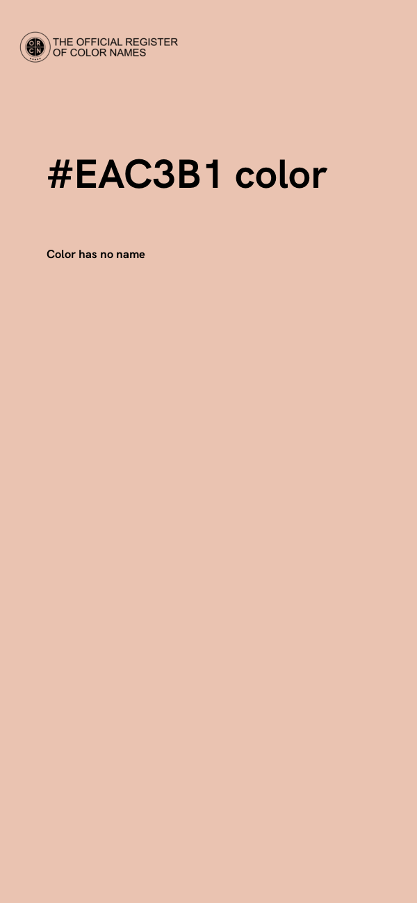 #EAC3B1 color image