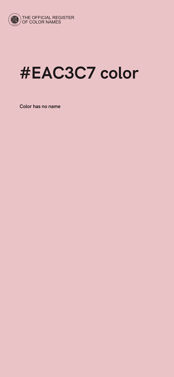 #EAC3C7 color image