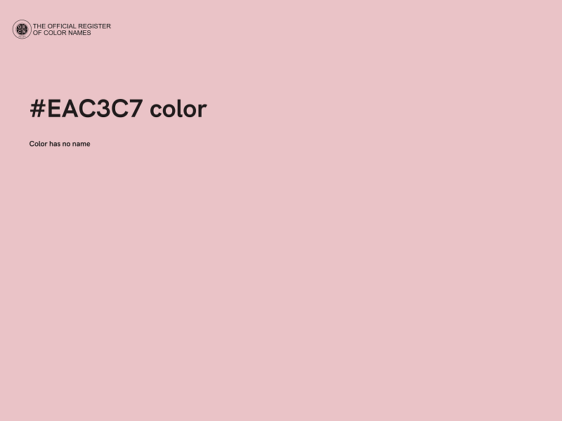 #EAC3C7 color image