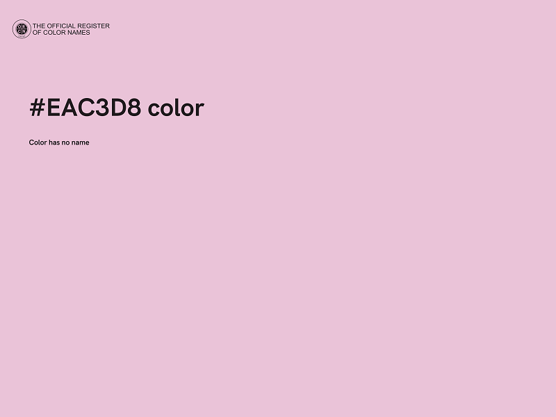 #EAC3D8 color image