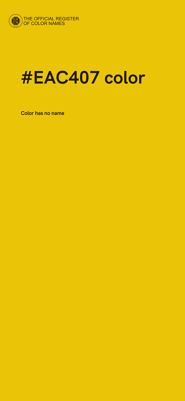 #EAC407 color image