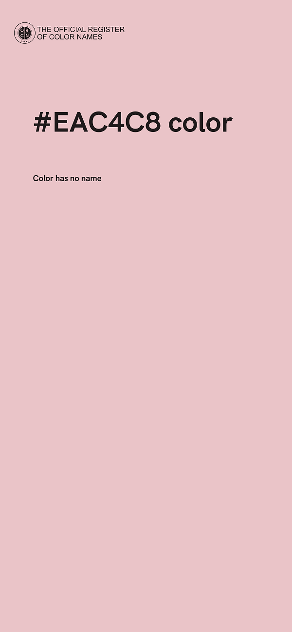 #EAC4C8 color image