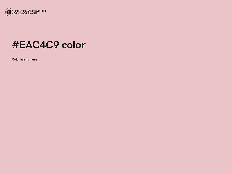 #EAC4C9 color image