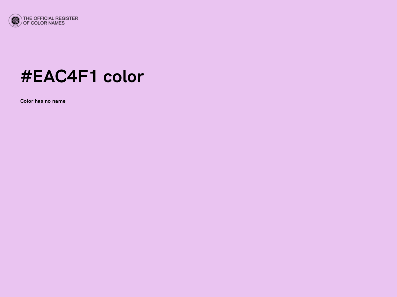 #EAC4F1 color image