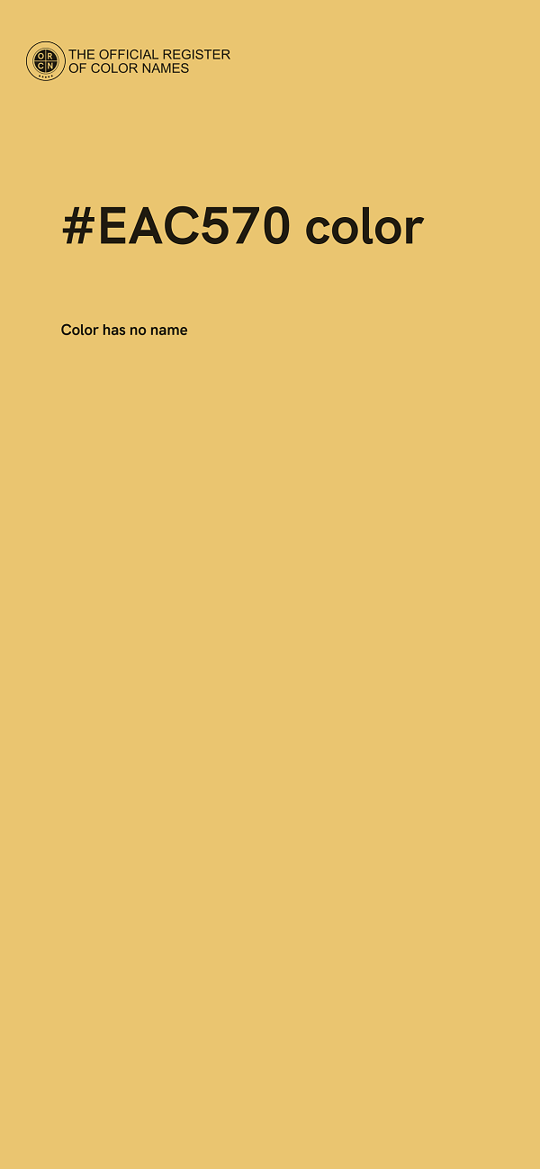 #EAC570 color image