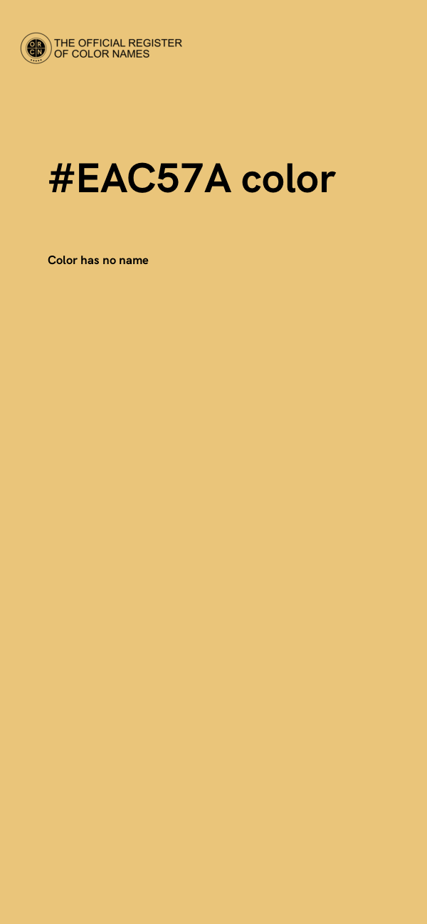 #EAC57A color image