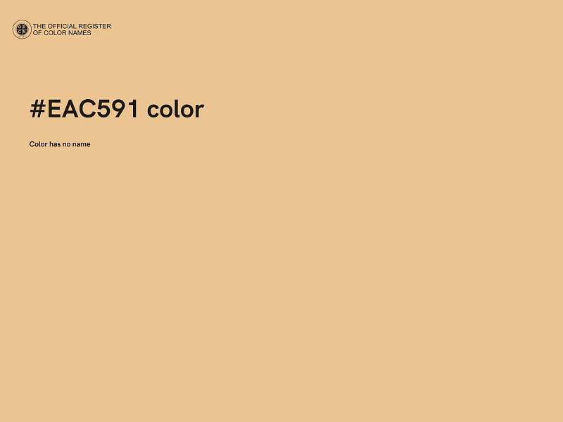 #EAC591 color image