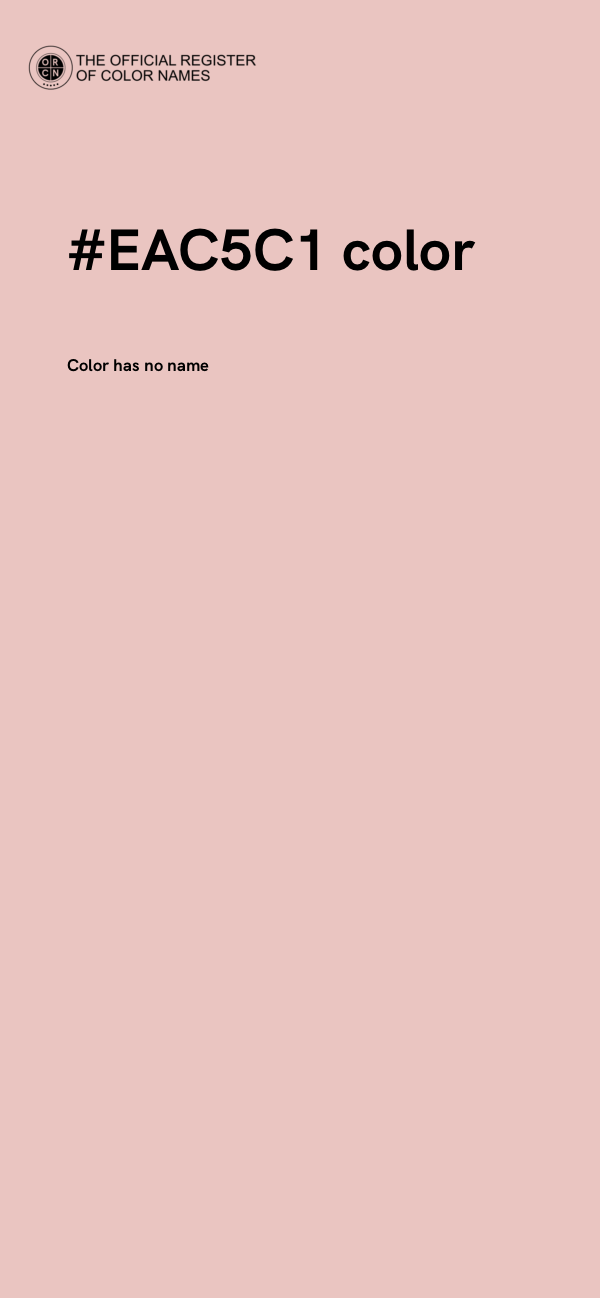 #EAC5C1 color image