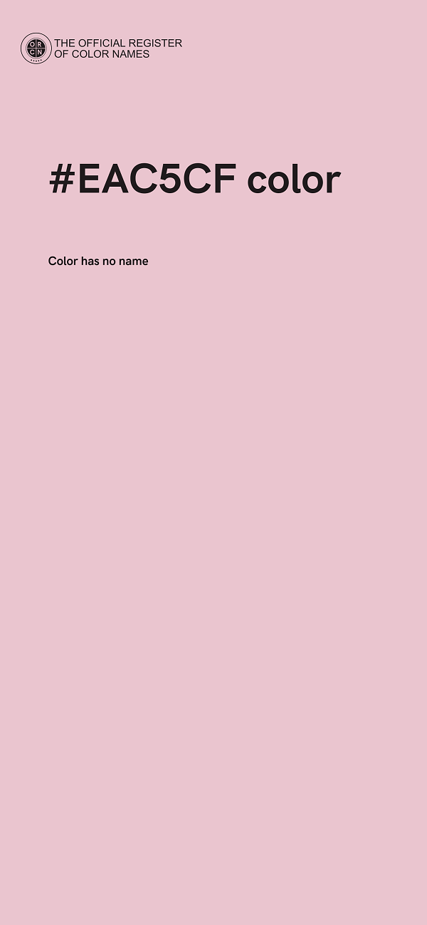 #EAC5CF color image