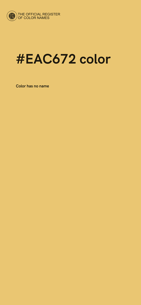 #EAC672 color image