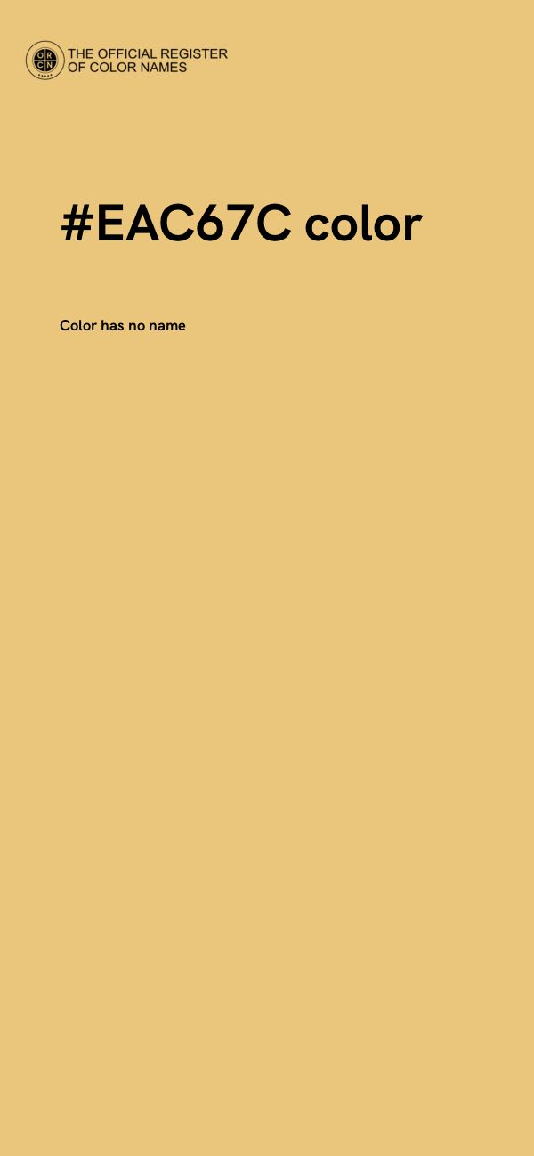 #EAC67C color image