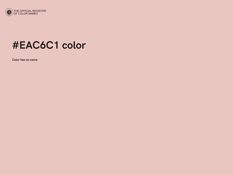 #EAC6C1 color image