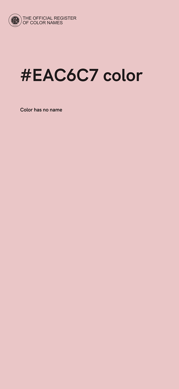 #EAC6C7 color image