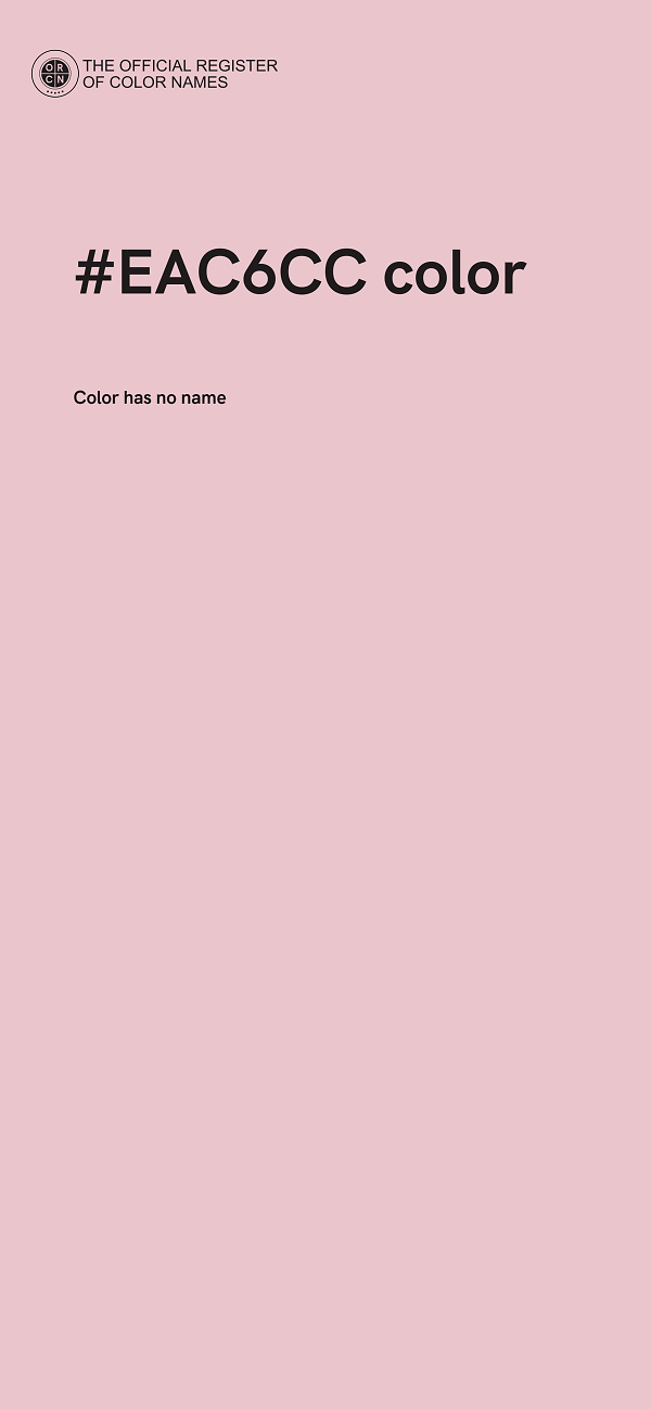 #EAC6CC color image