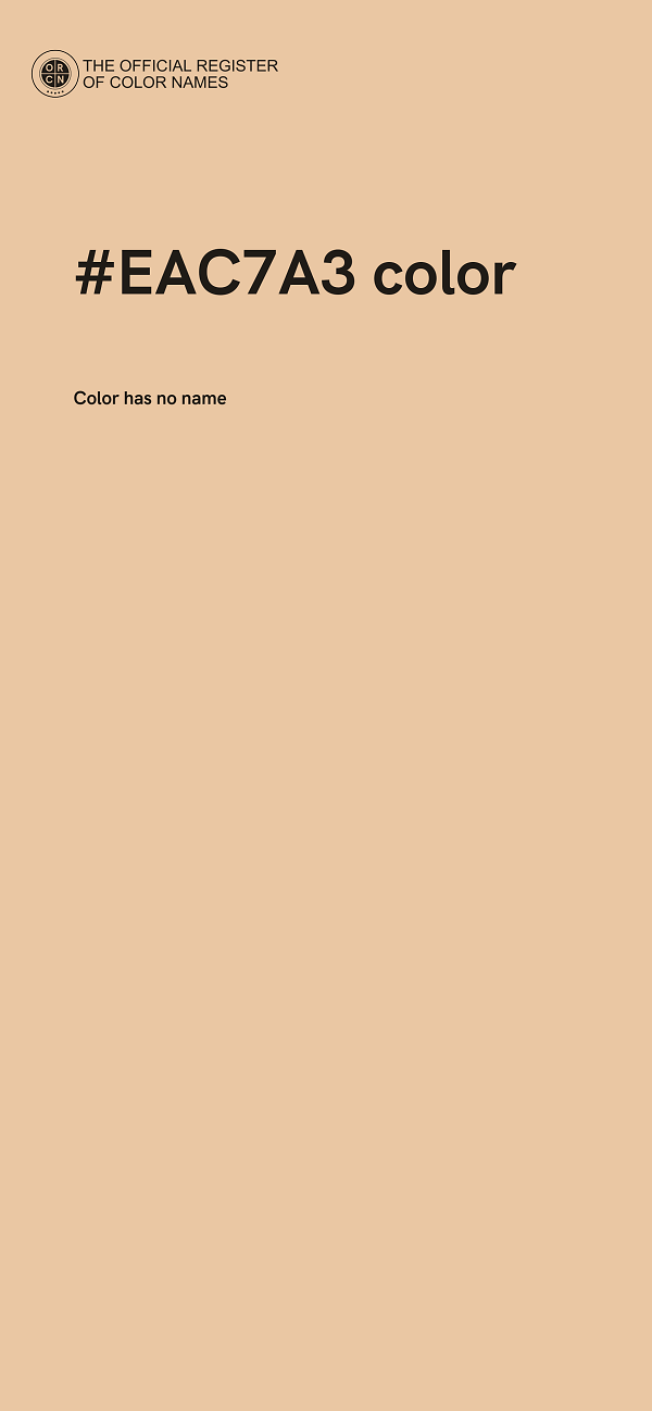 #EAC7A3 color image
