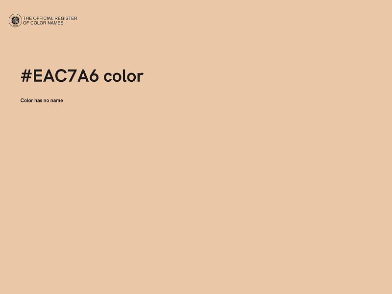 #EAC7A6 color image