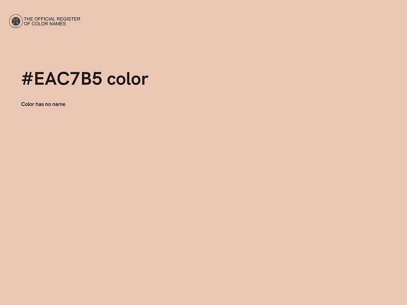 #EAC7B5 color image