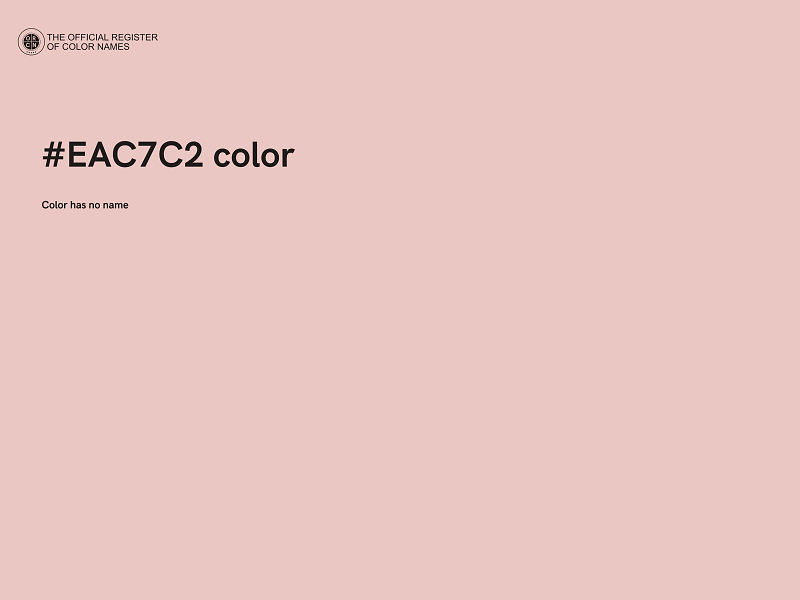 #EAC7C2 color image