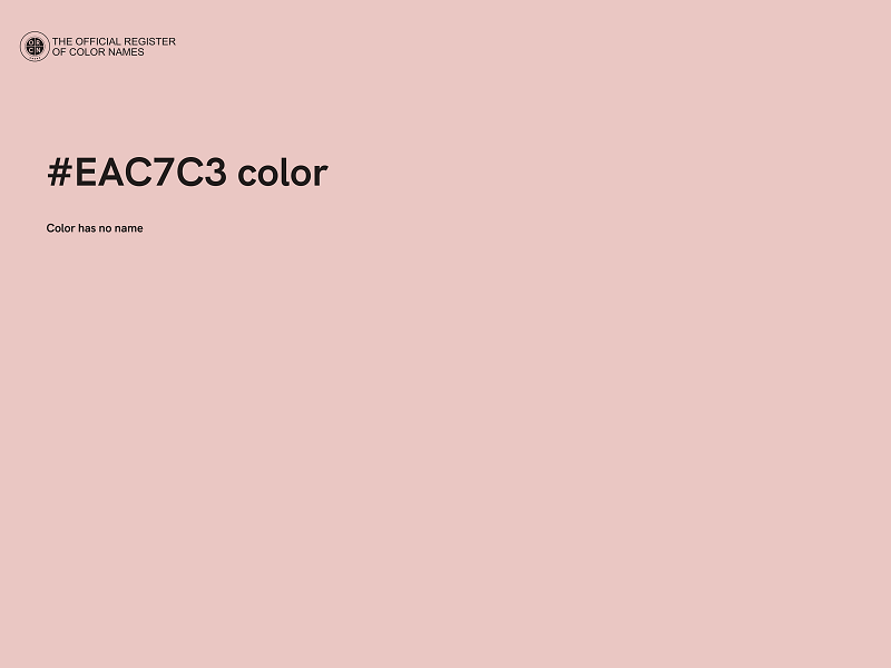 #EAC7C3 color image