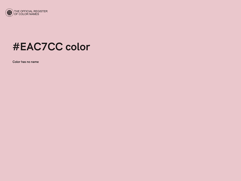 #EAC7CC color image