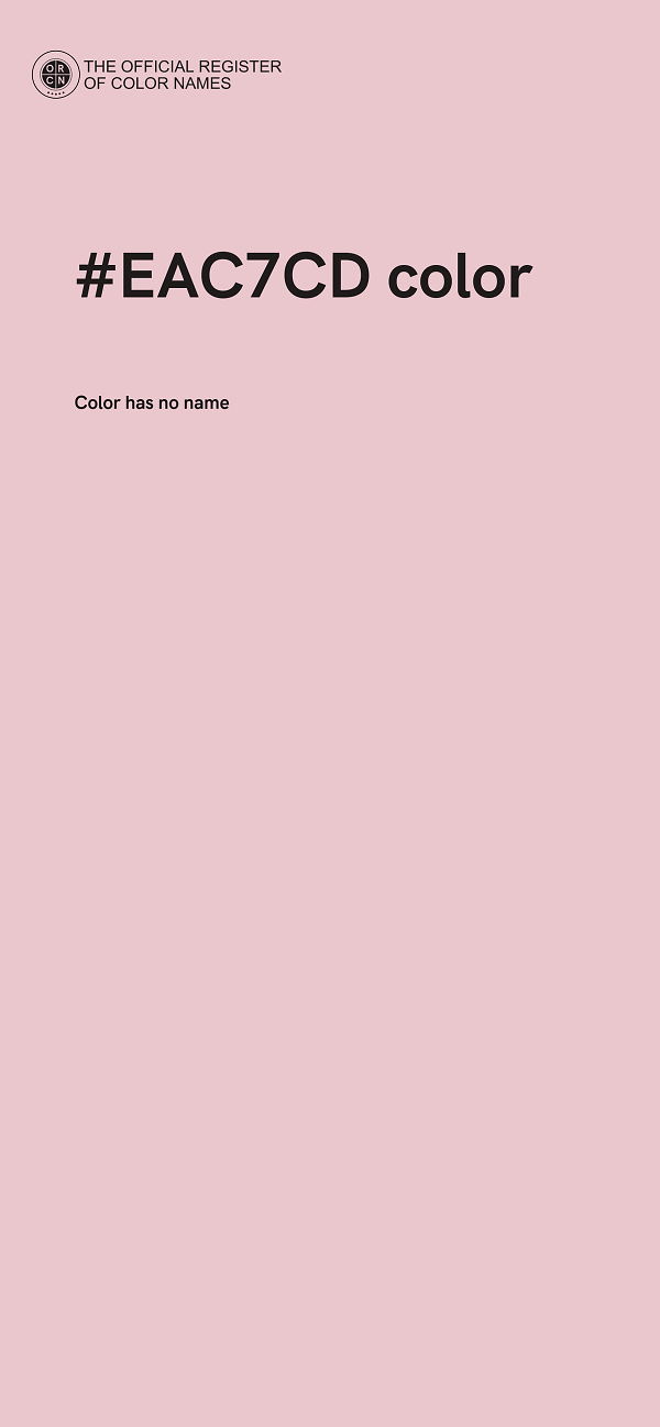 #EAC7CD color image