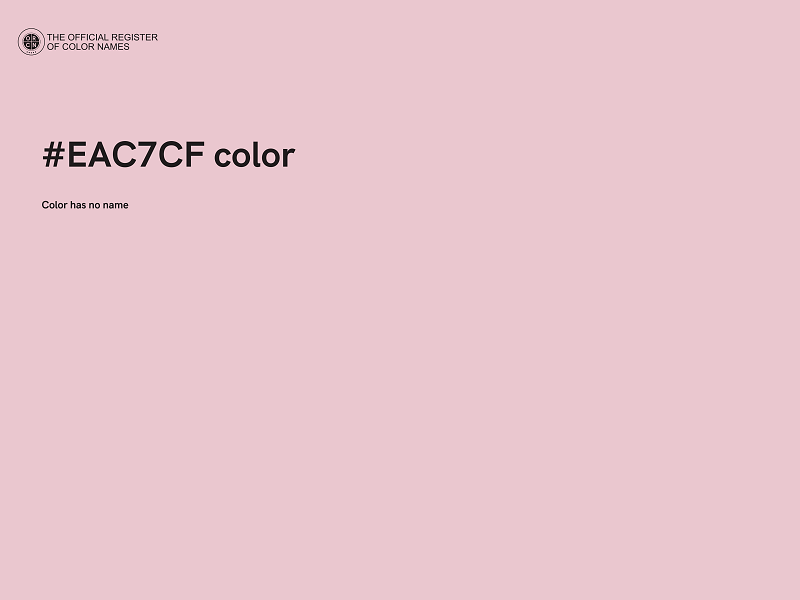 #EAC7CF color image