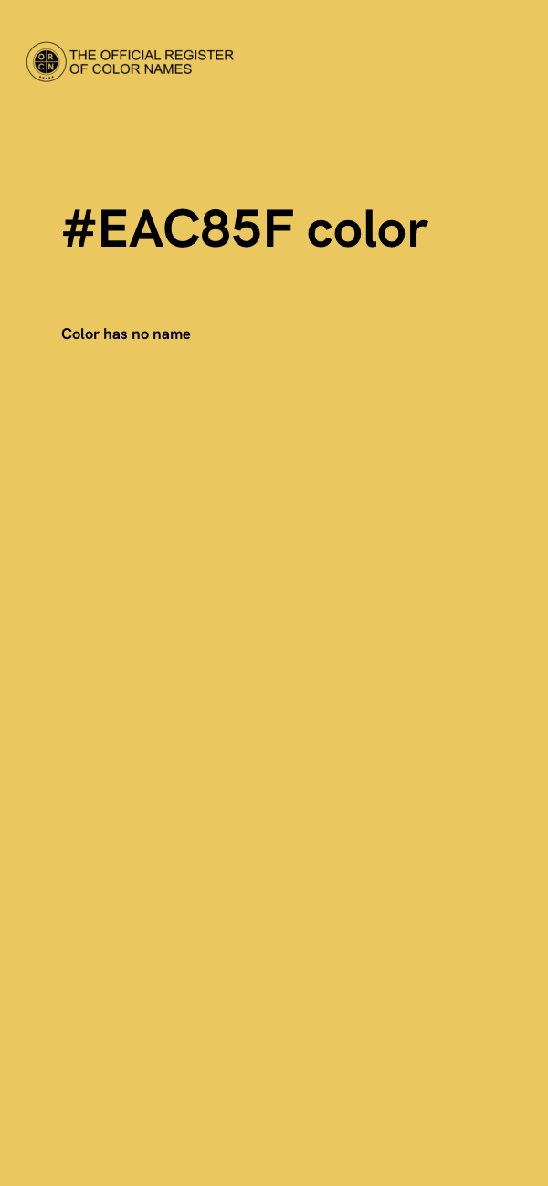 #EAC85F color image