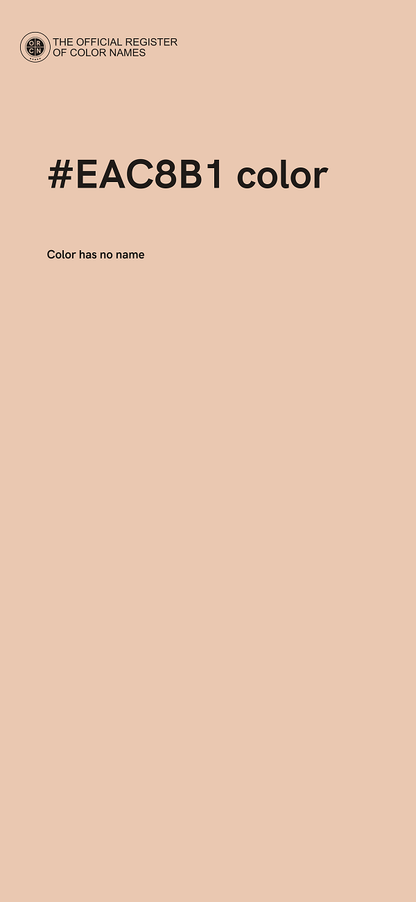 #EAC8B1 color image