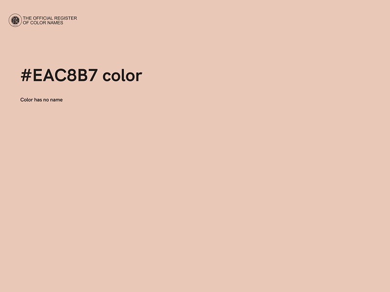 #EAC8B7 color image