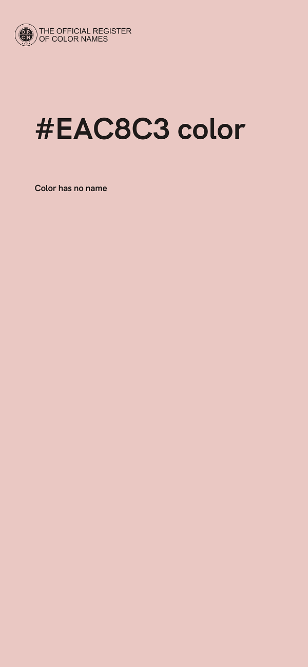 #EAC8C3 color image