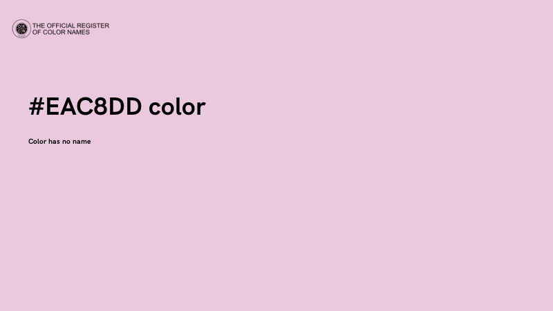 #EAC8DD color image