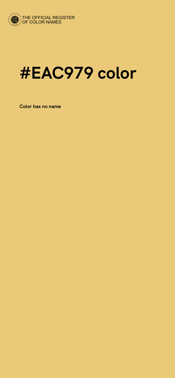 #EAC979 color image