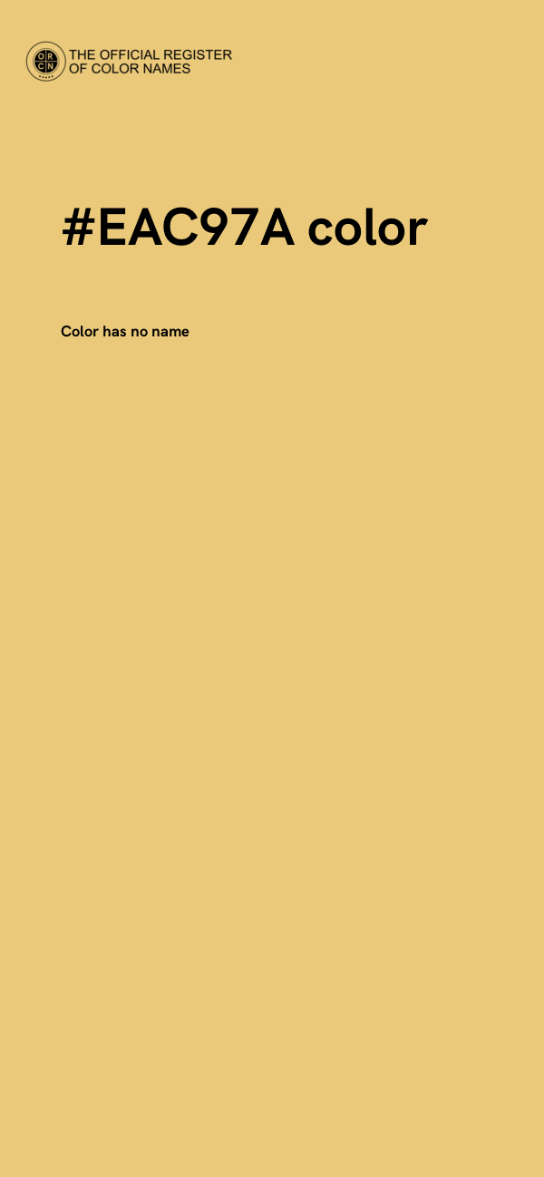 #EAC97A color image