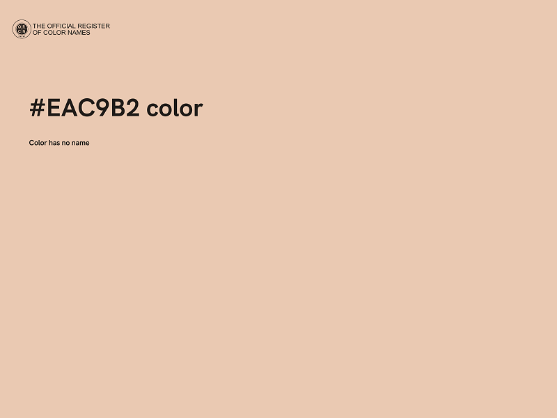 #EAC9B2 color image