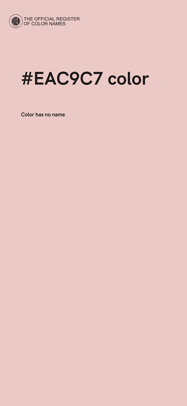 #EAC9C7 color image