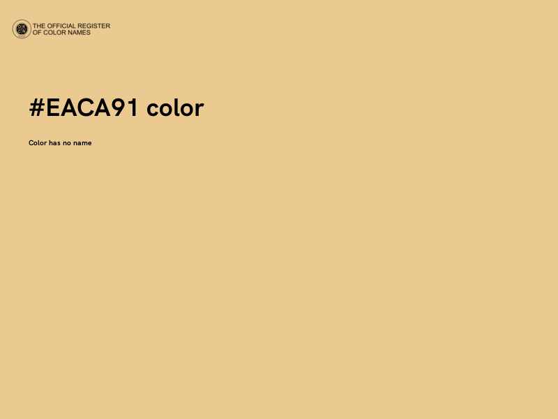 #EACA91 color image