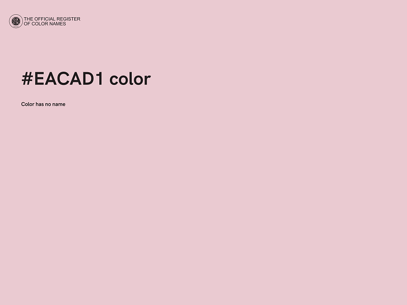 #EACAD1 color image